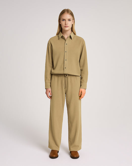 Spark Branded Women’s Premium Co-Ord Set - Beige WCS-18