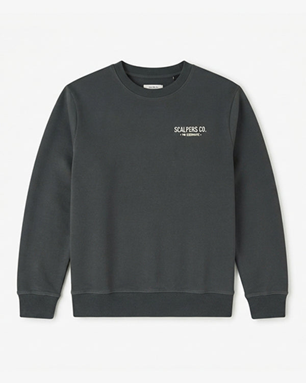 Scalp Branded Mens The Greenhouse Graphic Fleece Sweatshirt - Charcoal Sp-39