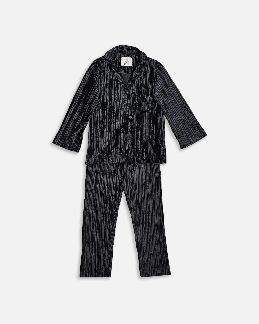 Caila Branded Women's Black Zipper & Wide-Leg Trouser Co-ord Set WCS-02