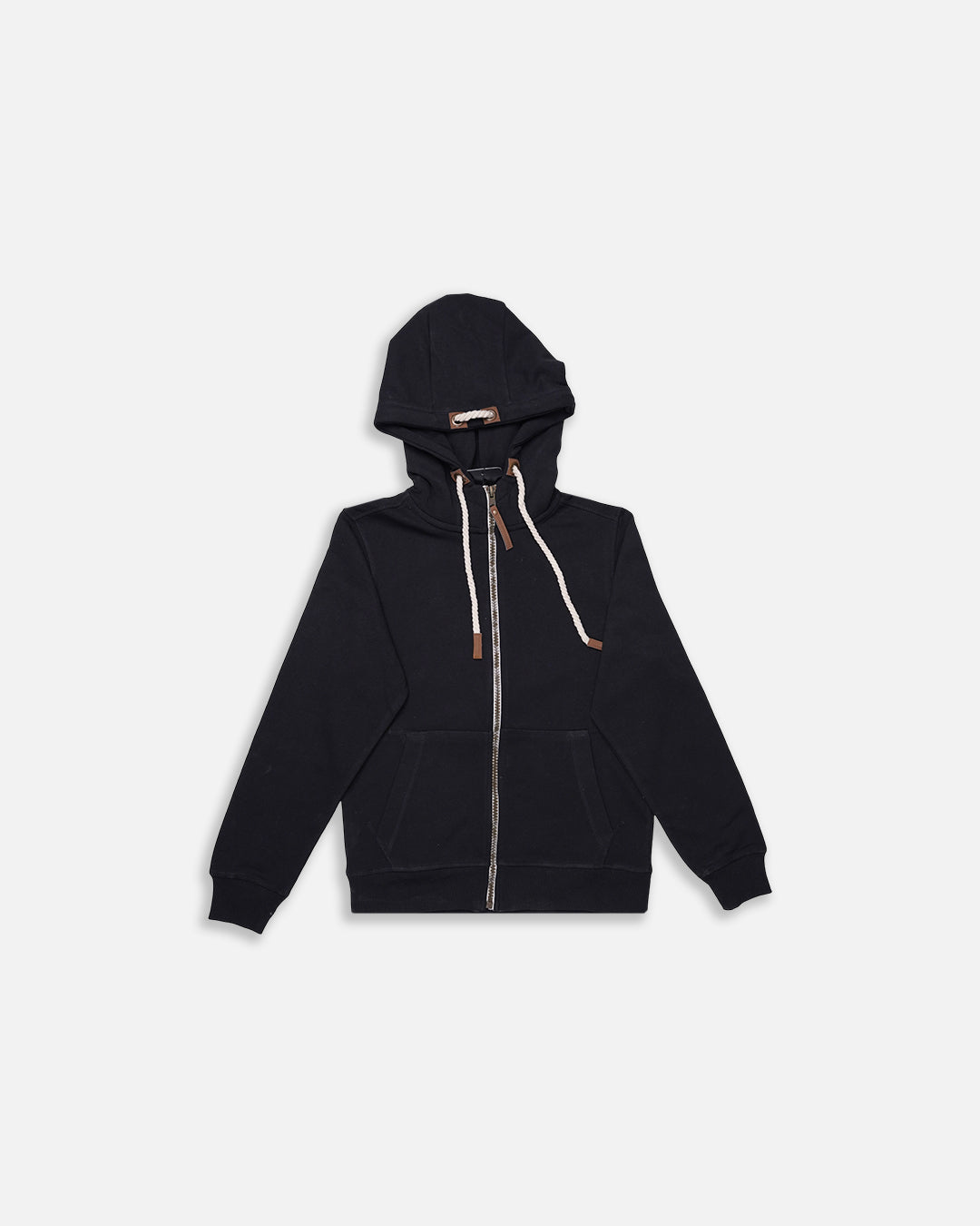 Adony Branded Men's Black Classic Zip-Up Hoodie MZH-03