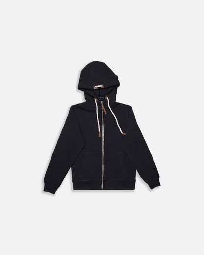 Adony Branded Men's Black Classic Zip-Up Hoodie MZH-03