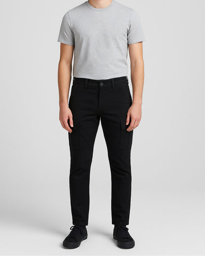 Zelig Branded Men's Joger Fit Cargo Black Color CFP-35