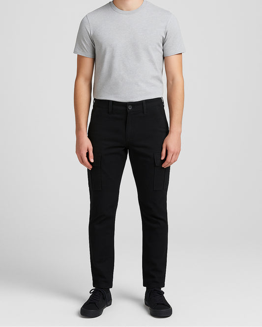 Zelig Branded Men's Joger Fit Cargo Black Color CFP-35