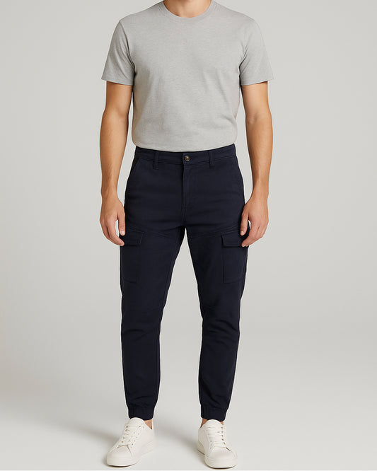 Guss Branded Men's Joger Fite Cargo Navy Blue Color CFP-20
