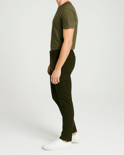 Zelig Branded Men's Joger Fit Cargo Green Color CFP-33