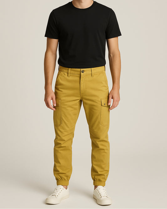 Guss Branded Men's Joger Fit Cargo Brown Color CFP-25