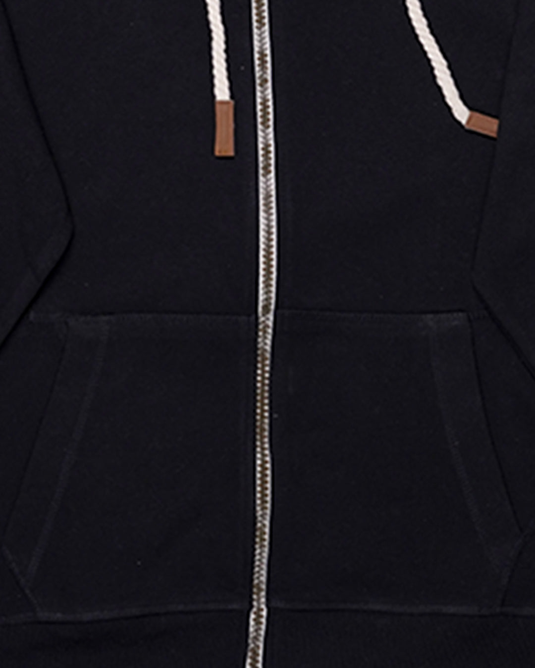 Adony Branded Men's Black Classic Zip-Up Hoodie MZH-03