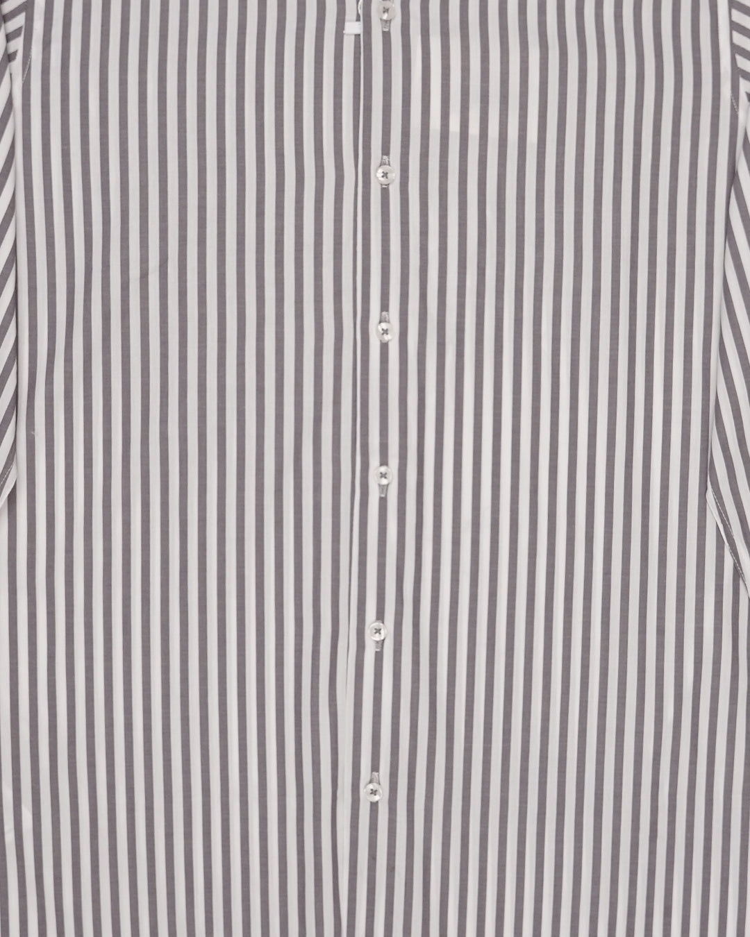 Calvy Klien Branded Men’s Classic Striped Formal Shirt – Grey & White MFS-16
