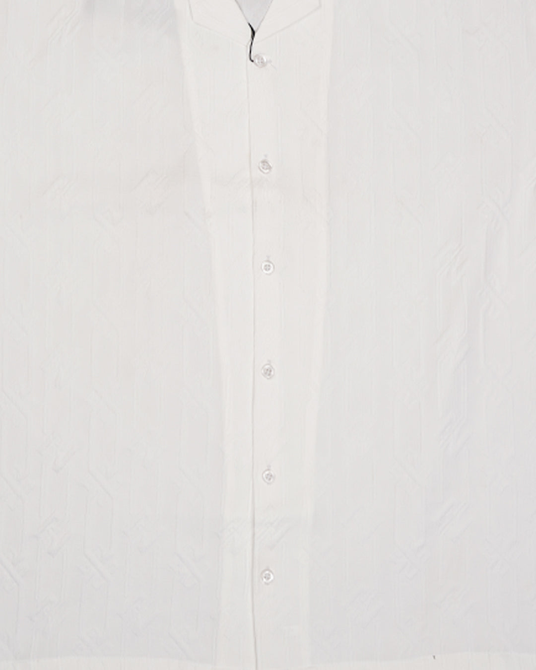 Zelig Branded Casual Textured Shirt White Color MCS-14