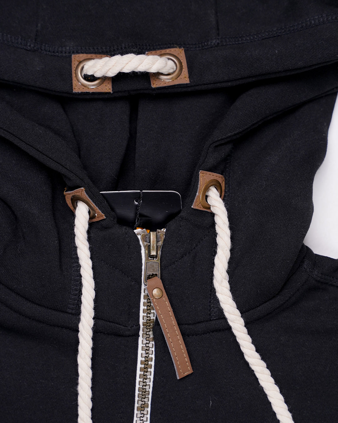 Adony Branded Men's Black Classic Zip-Up Hoodie MZH-03