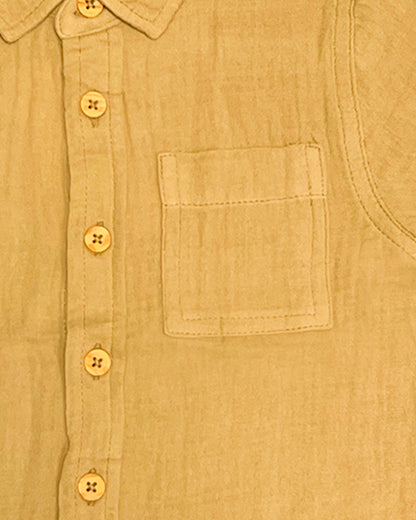 TILTY Branded Boy's Beige Color Shirt Half Sleeves BS-07