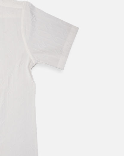 Zelig Branded Casual Textured Shirt White Color MCS-14