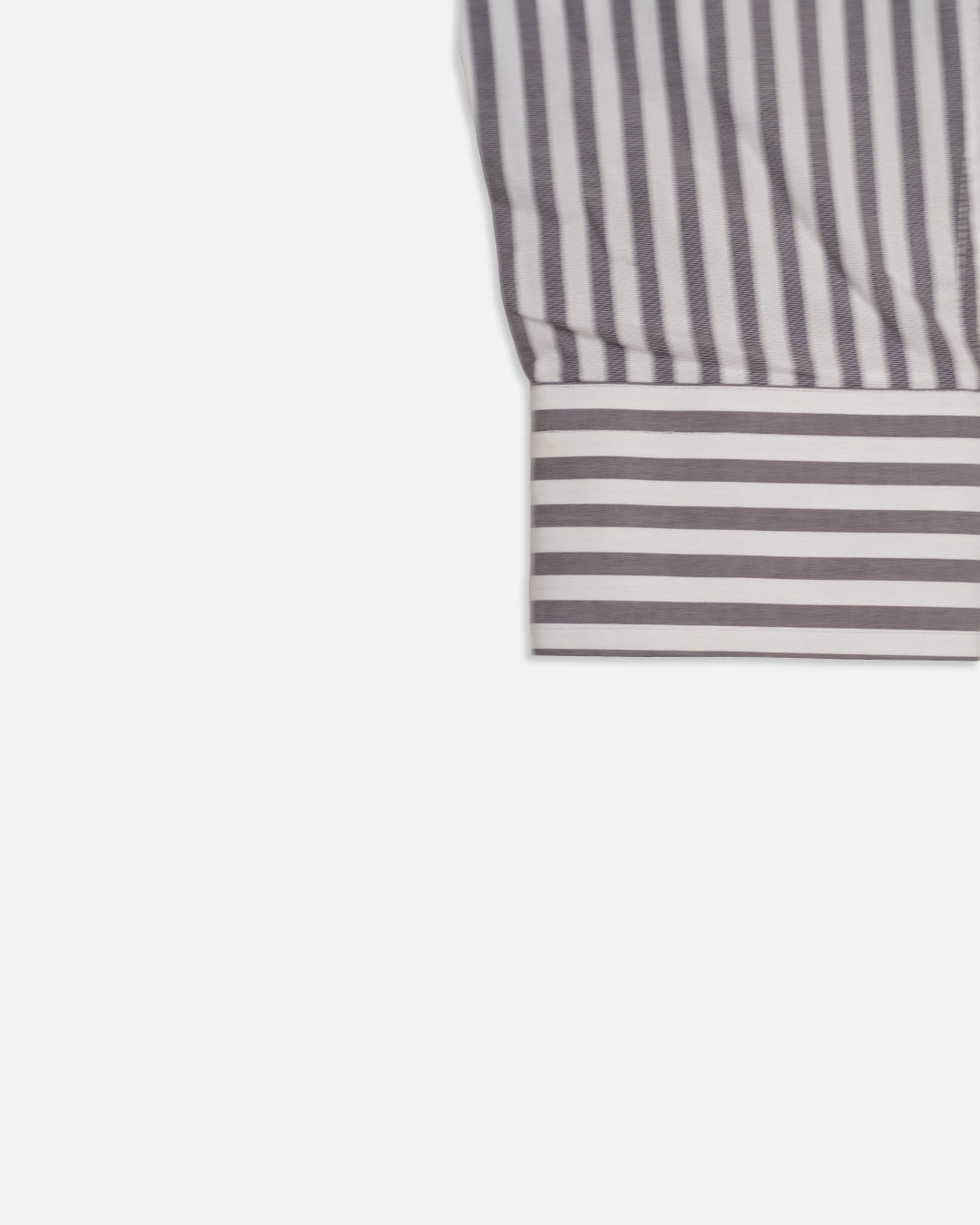 Calvy Klien Branded Men’s Classic Striped Formal Shirt – Grey & White MFS-16