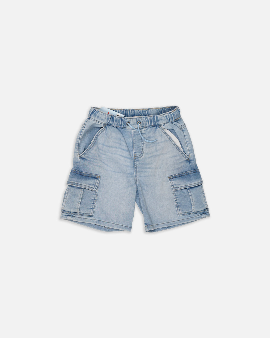 Cat Jack Branded Boy's Light Blue Cargo Denim Shorts BST-18
