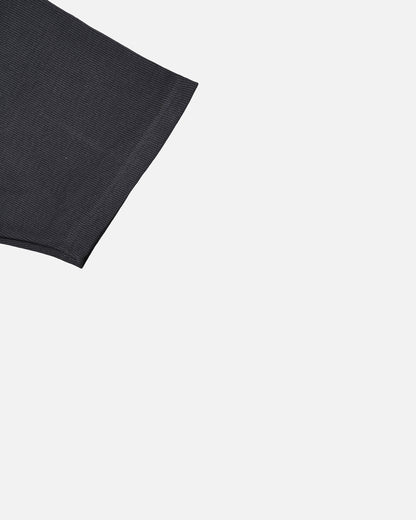 Spark Branded Charcoal Textured Cuban Collar Shirt MCS-18