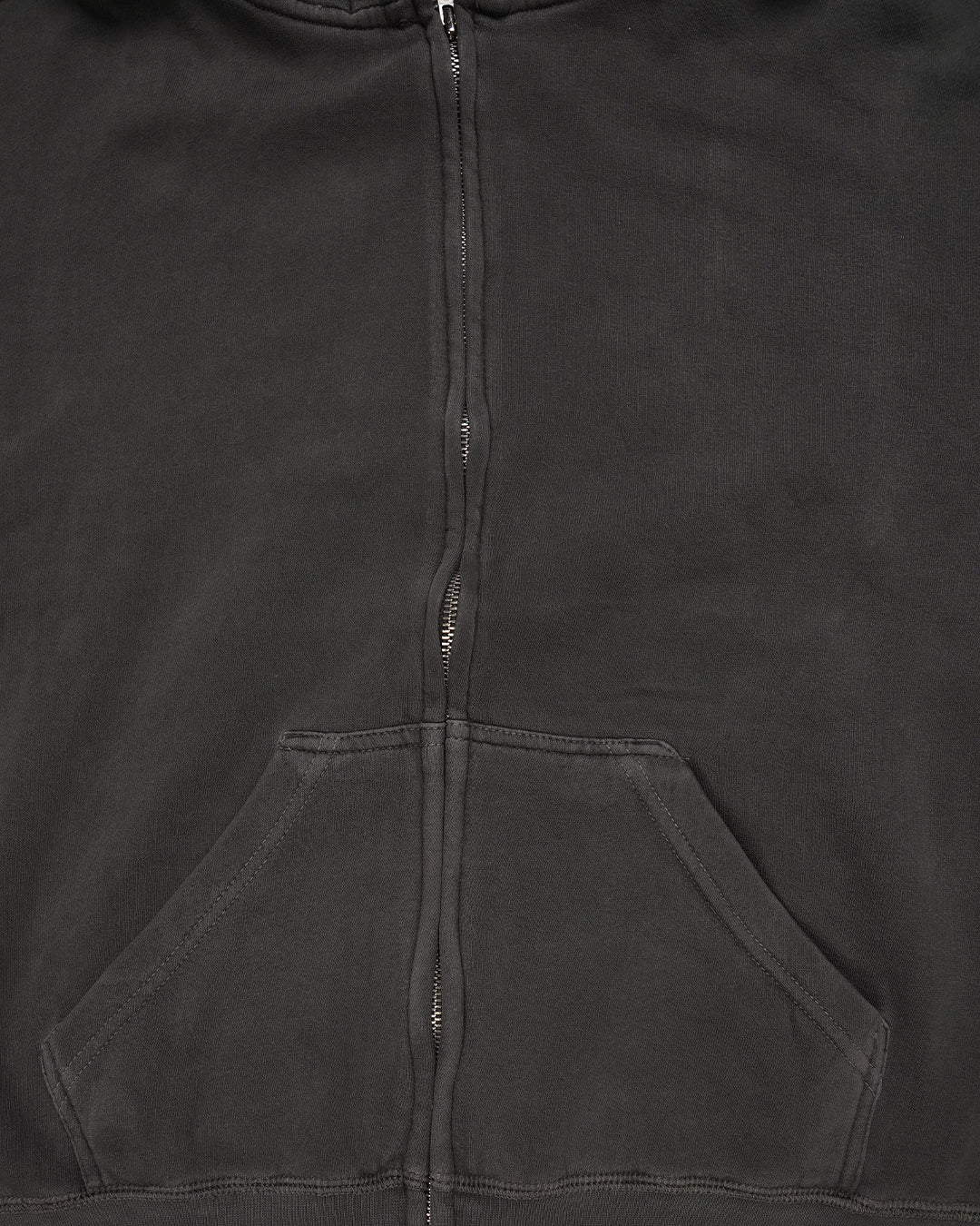 Branded Men’s Charcoal Zip-Up Hoodie MZH-01