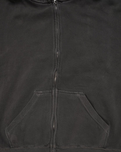 Branded Men’s Charcoal Zip-Up Hoodie MZH-01