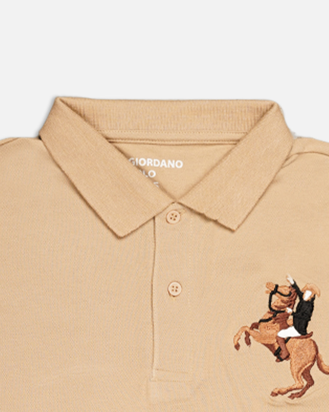 Girodano Branded Polo T-shirt Beige Color Mpt-58