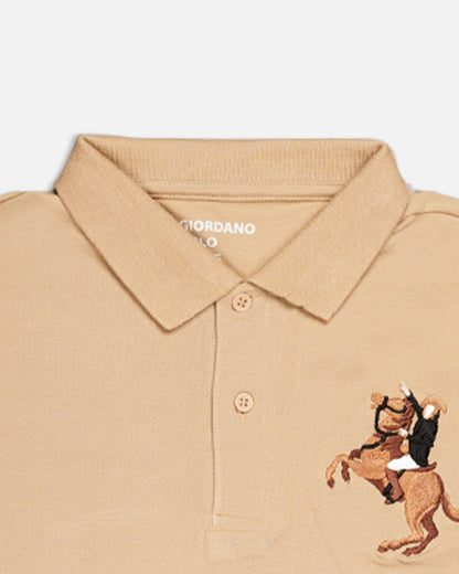 Girodano Branded Polo T-shirt Beige Color Mpt-58
