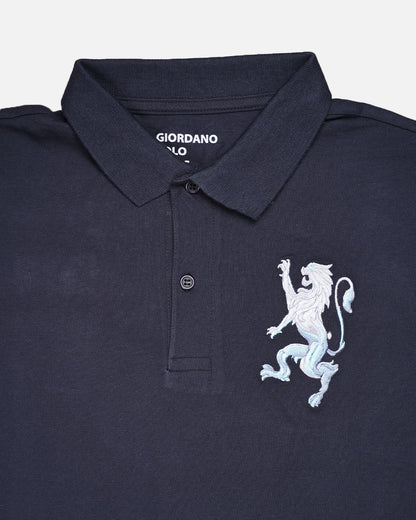 Girodano Branded Polo T-shirt Navy Blue Color Mpt-64