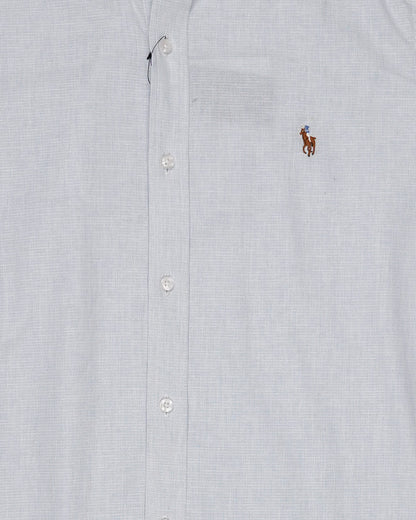 Ralp Laren Branded  Men’s Light Blue Slim Fit Cotton Oxford Shirt MFS-20