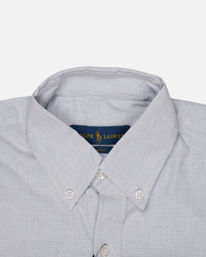 Ralp Laren Branded  Men’s Light Blue Slim Fit Cotton Oxford Shirt MFS-20