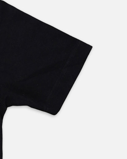 Branded Black Drop Shoulder Tee MT-12