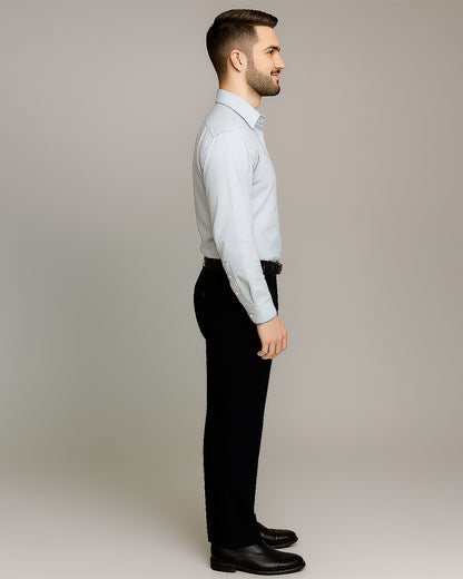 Ralp Laren Branded  Men’s Light Blue Slim Fit Cotton Oxford Shirt MFS-20