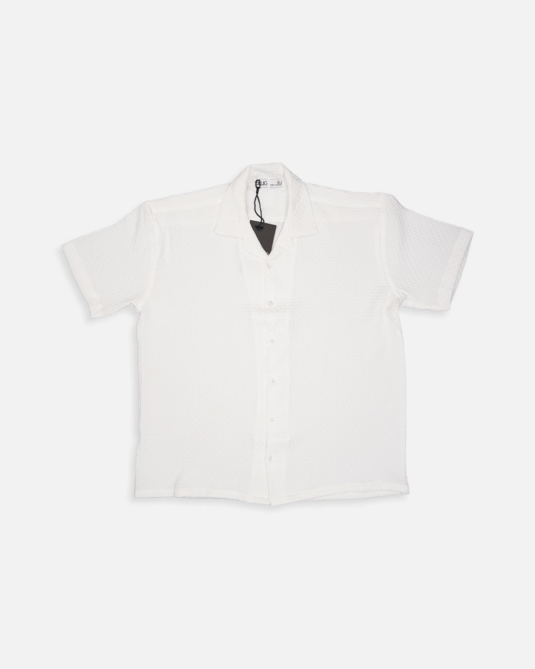 Zelig Branded Casual Textured Shirt White Color MCS-15