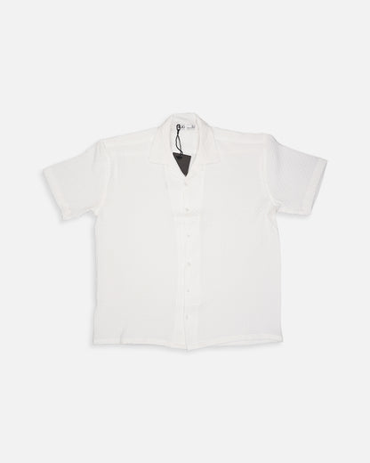 Zelig Branded Casual Textured Shirt White Color MCS-15