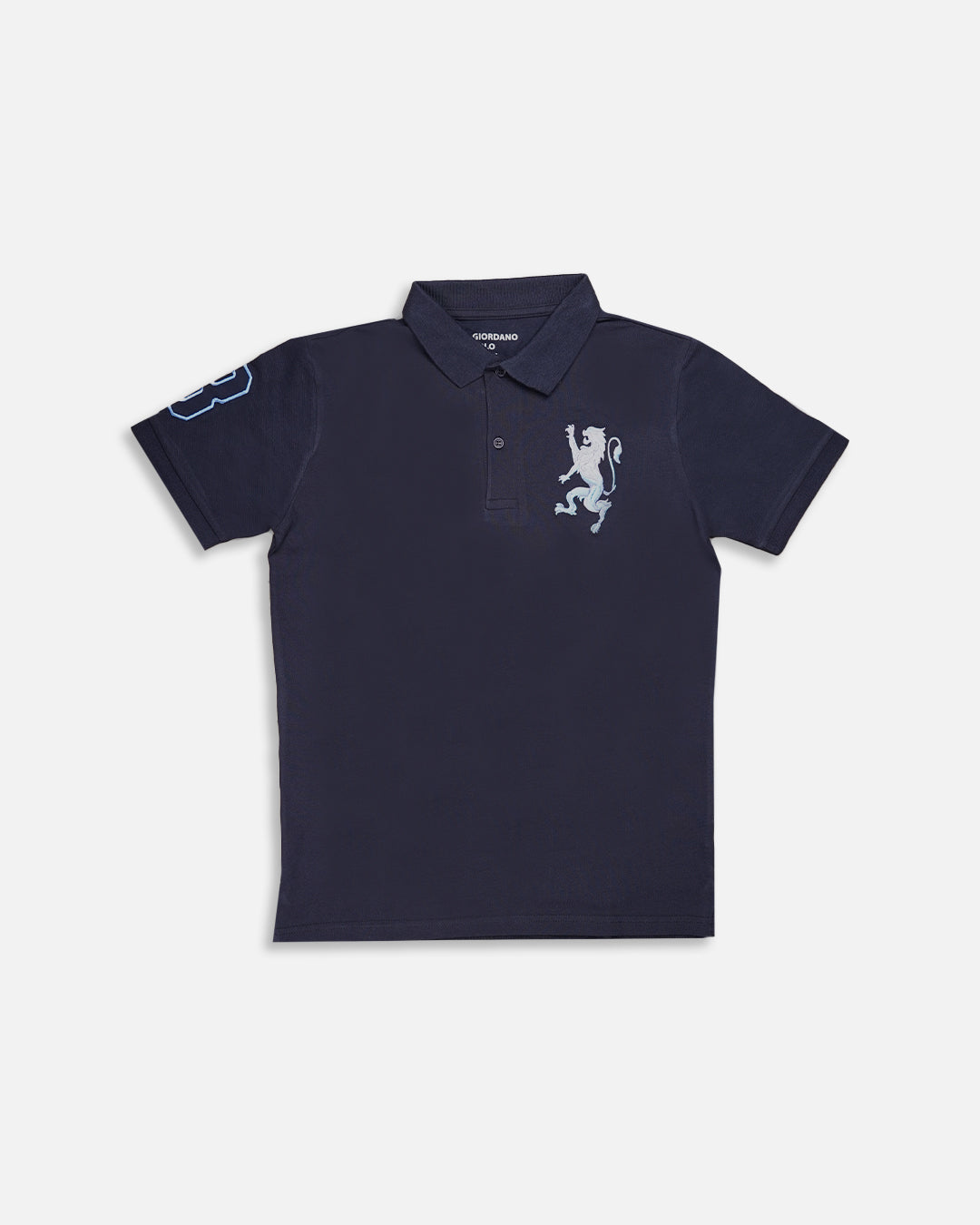 Girodano Branded Polo T-shirt Navy Blue Color Mpt-64