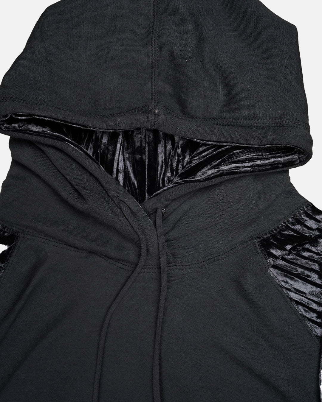 Caila Branded Women's Black Zip-Up Hoodie & Wide-Leg Trouser Co-ord Set WCS-03