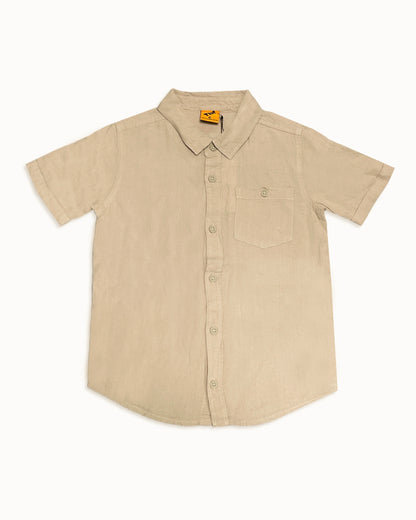 TILTY Branded Boy's Beige Color Shirt Half Sleeves BS-10