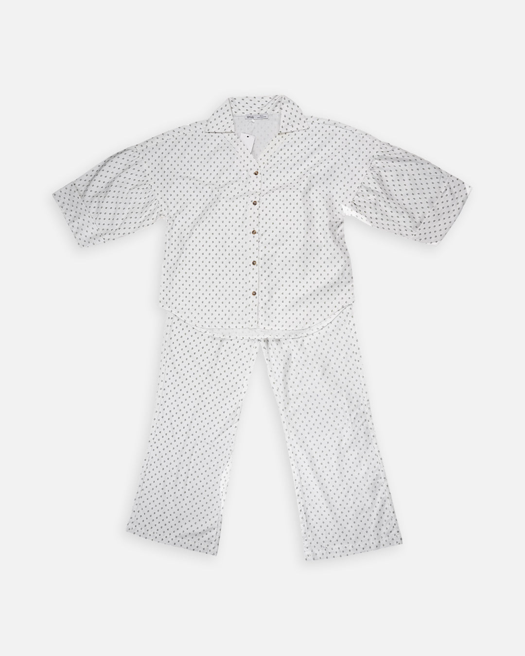 Zelig Branded Off-White Printed Co-Ord Set WCS-07