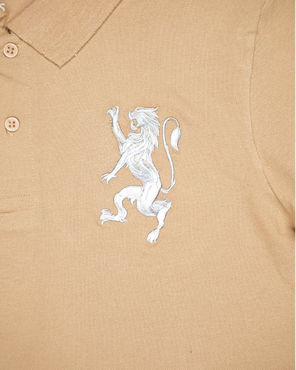 Girodano Branded Polo T-shirt Beige Color Mpt-59