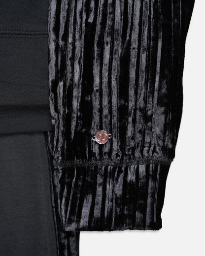 Caila Branded Women's Black Zip-Up Hoodie & Wide-Leg Trouser Co-ord Set WCS-03