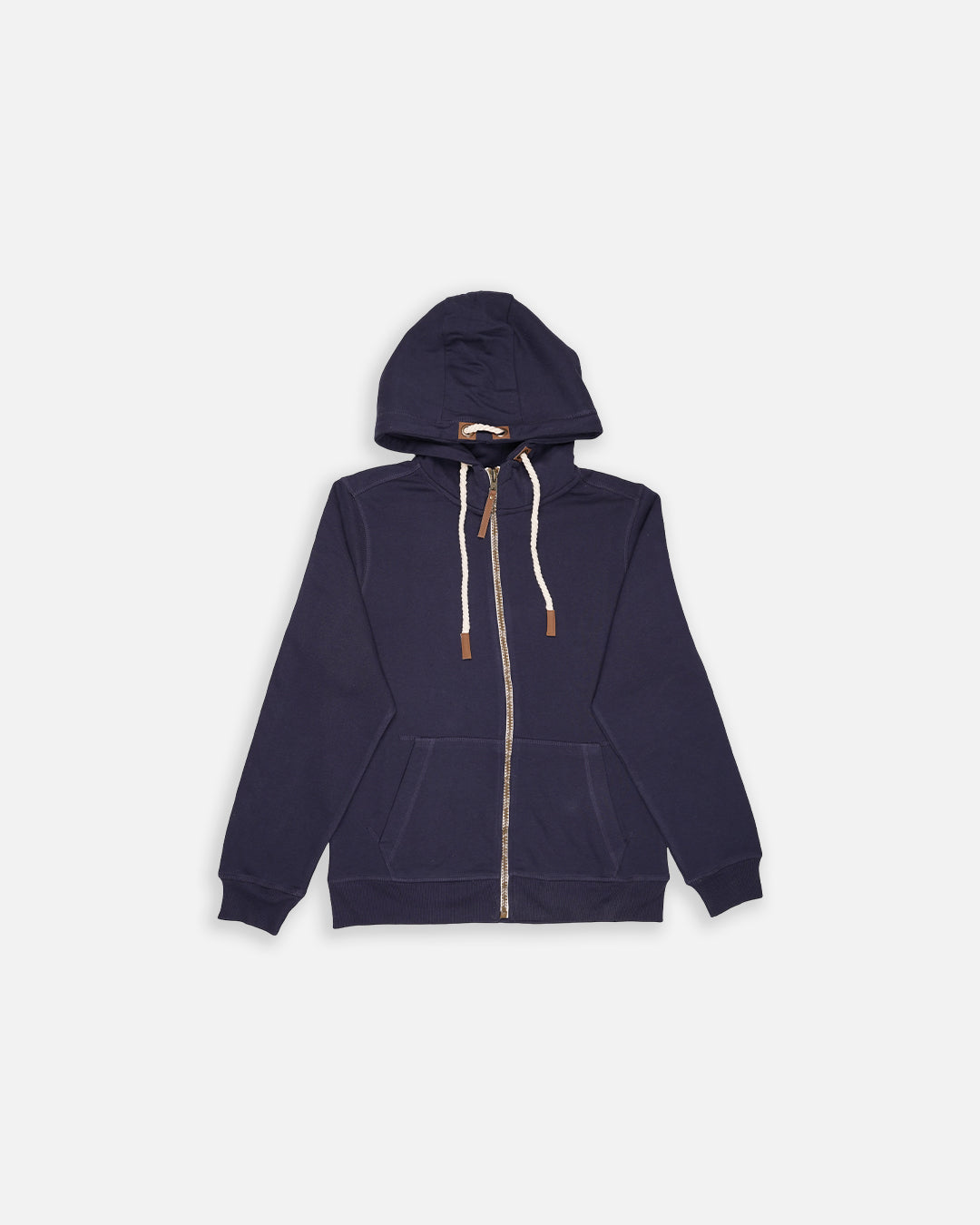 Adony Branded Men's Navy Blue Classic Zip-Up Hoodie MZH-04