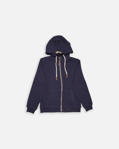 Adony Branded Men's Navy Blue Classic Zip-Up Hoodie MZH-04