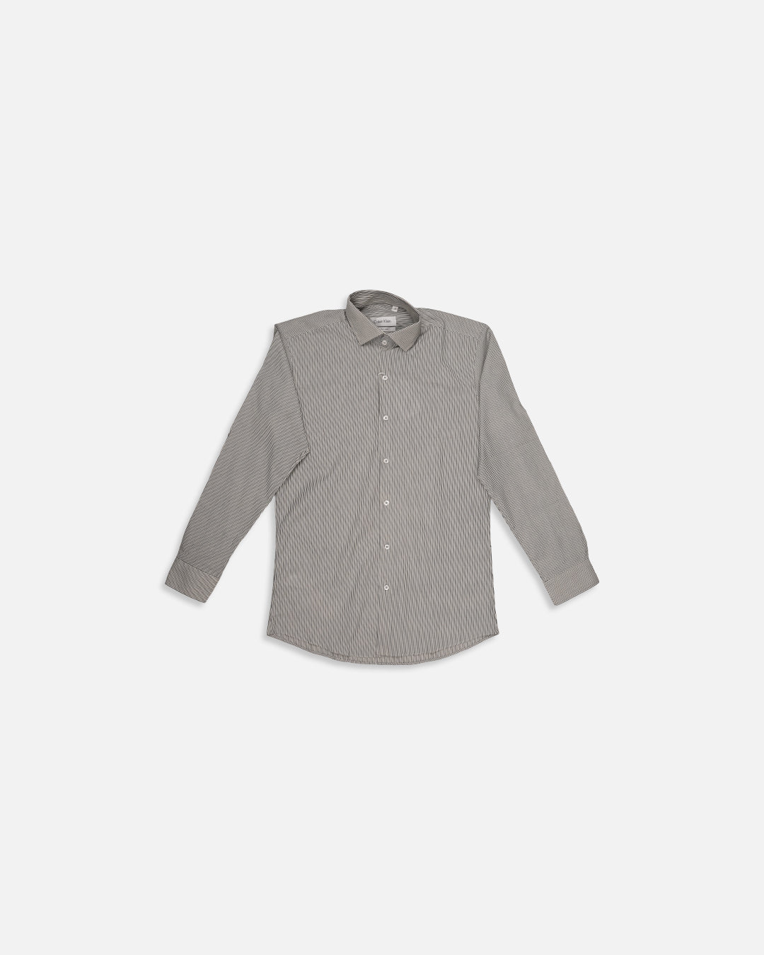 Calvy Klien Branded Men’s Classic Striped Formal Shirt – Navy & White MFS-14