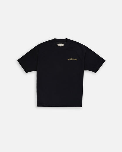 Branded Black Drop Shoulder Tee MT-12