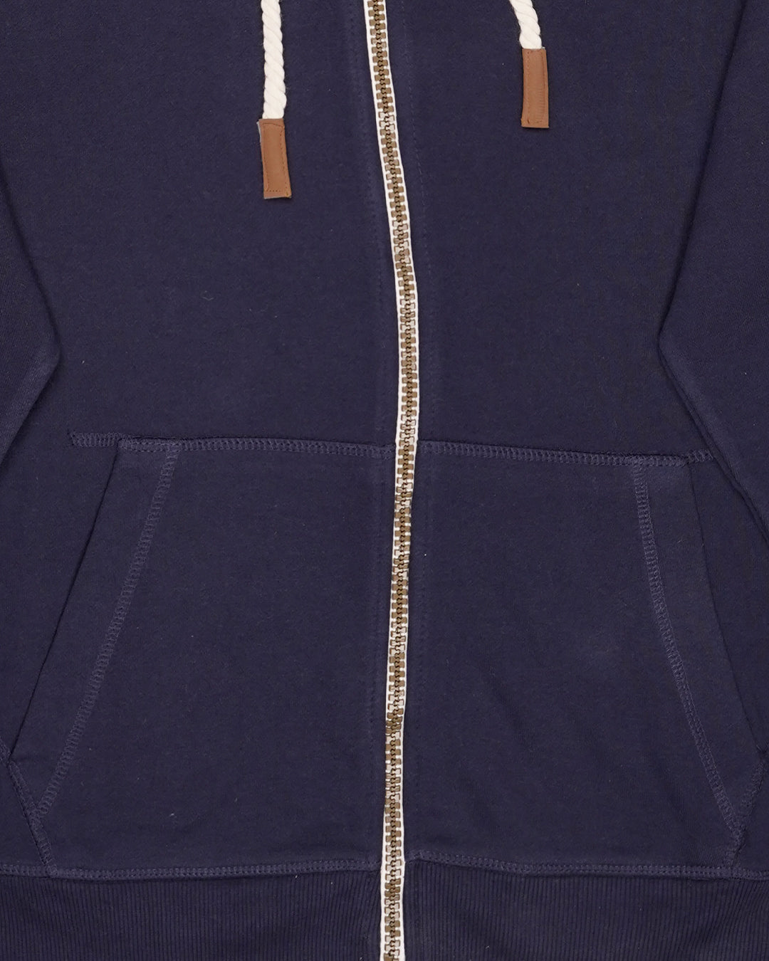 Adony Branded Men's Navy Blue Classic Zip-Up Hoodie MZH-04