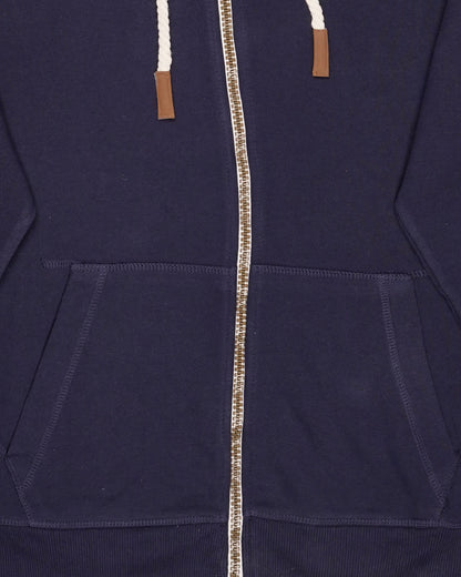 Adony Branded Men's Navy Blue Classic Zip-Up Hoodie MZH-04