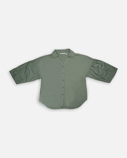 Zelig Branded Sage Green Linen Co-Ord Set WCS-04