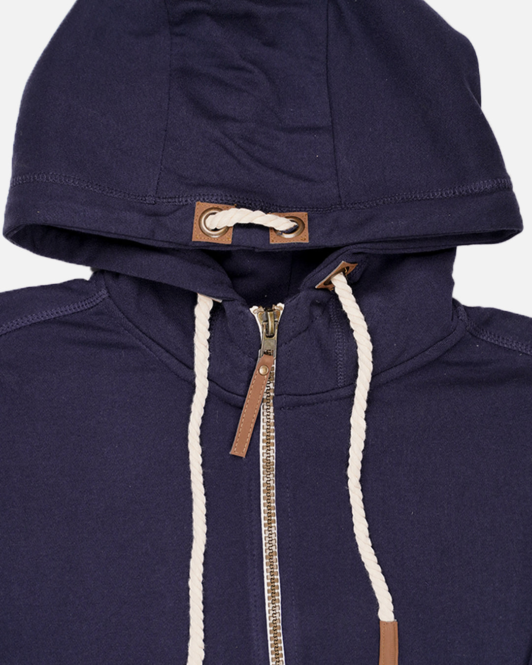 Adony Branded Men's Navy Blue Classic Zip-Up Hoodie MZH-04