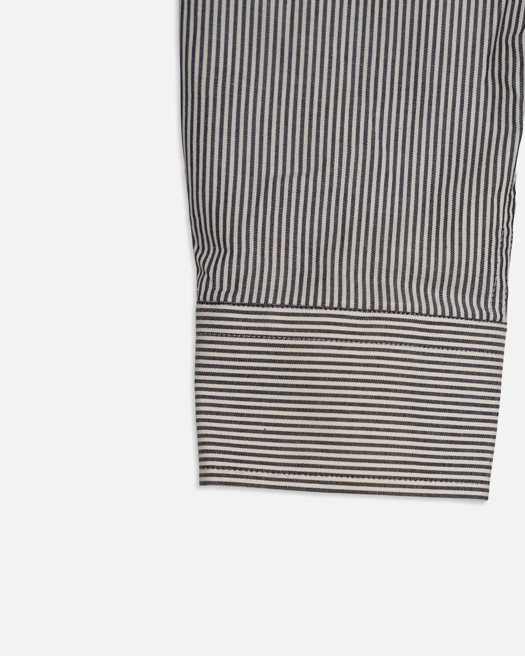 Calvy Klien Branded Men’s Classic Striped Formal Shirt – Navy & White MFS-14