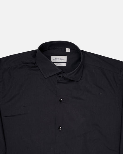Calvy Klien Branded Men’s Classic Formal Shirt – Black MFS-15