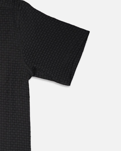Zelig Branded Casual Textured Shirt Black Color MCS-16