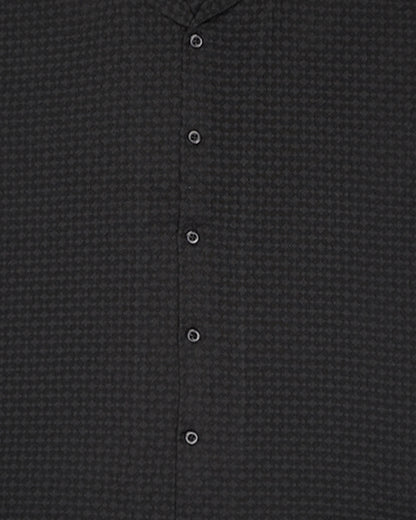 Zelig Branded Casual Textured Shirt Black Color MCS-16