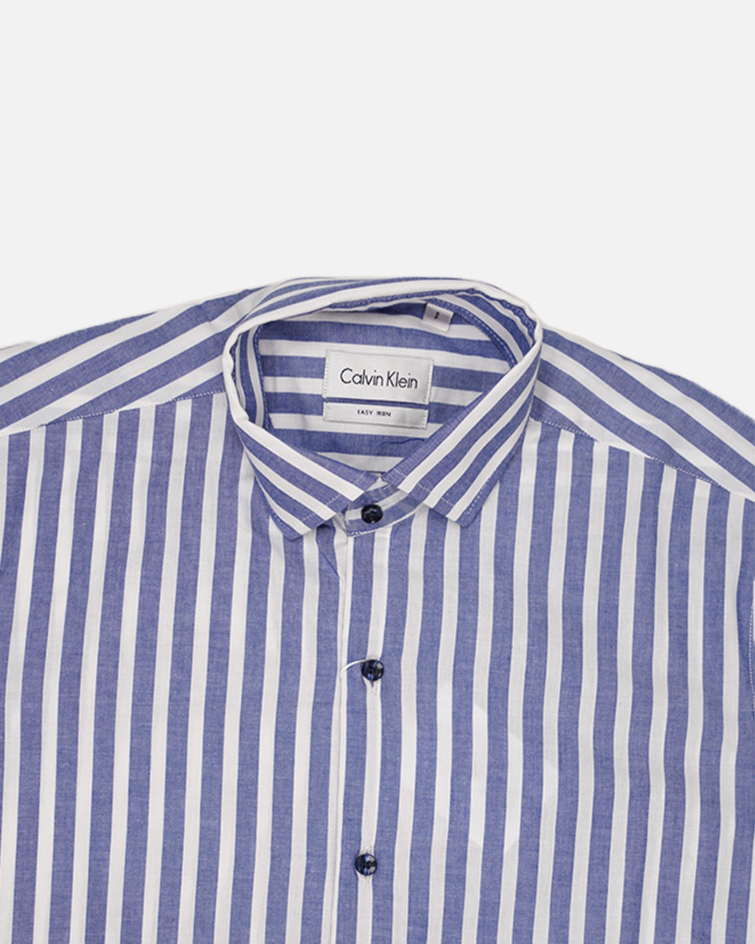 Calvy Klien Branded Men’s Blue & White Vertical Striped Shirt MFS-18