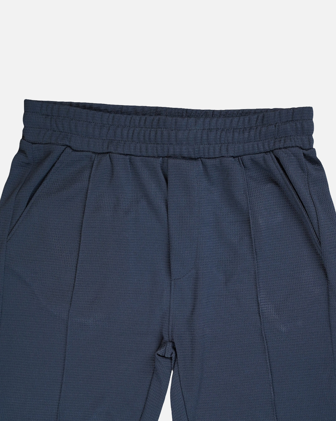 Zelig Branded Men's Navy Blue Textured Trouser MTR-04